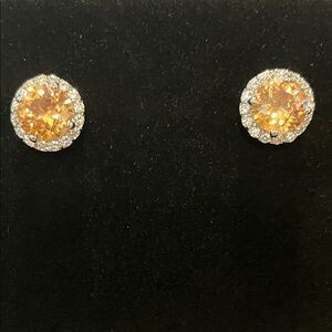 CZ Stud Earrings.
